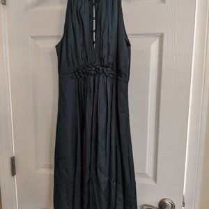 Deep Green Esley Empire Keyhole Dress